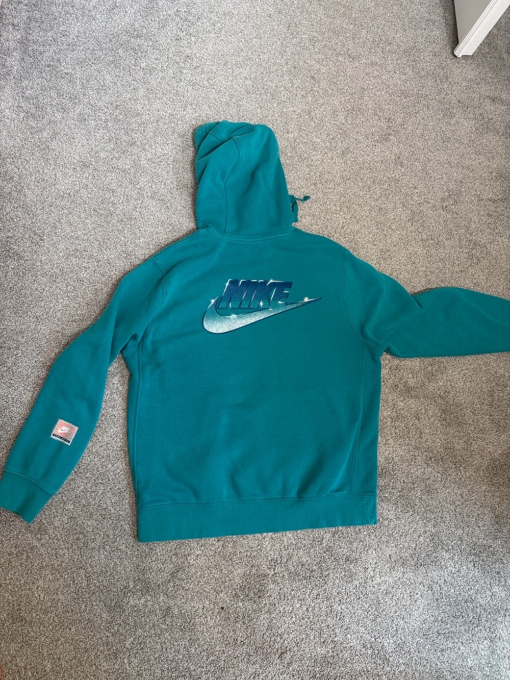 Vintage Teal Nike Hoodie